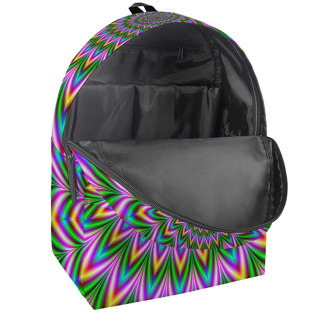 Psychedelic Radiant Optical Illusion Backpack