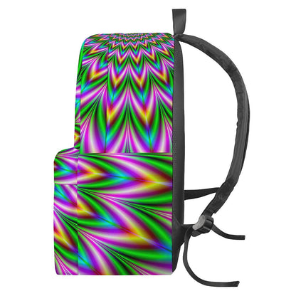 Psychedelic Radiant Optical Illusion Backpack