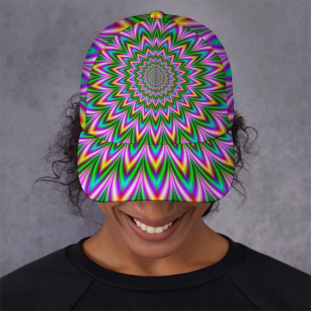 Psychedelic Radiant Optical Illusion Baseball Cap