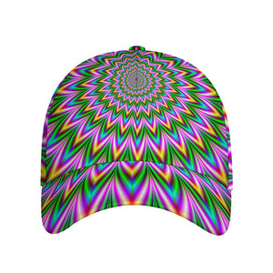 Psychedelic Radiant Optical Illusion Baseball Cap