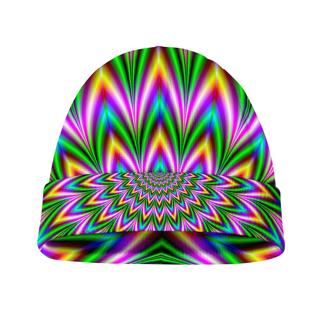 Psychedelic Radiant Optical Illusion Beanie