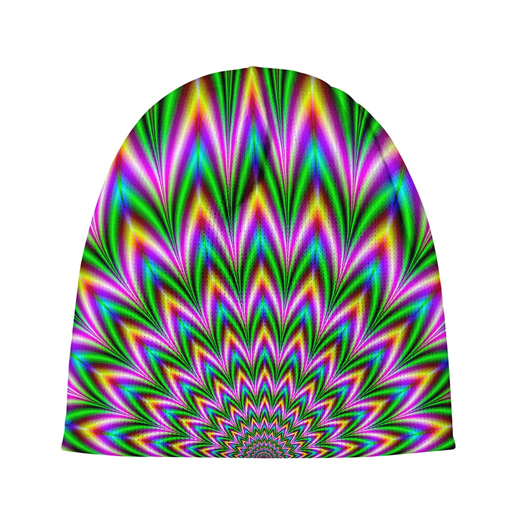 Psychedelic Radiant Optical Illusion Beanie