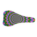 Psychedelic Radiant Optical Illusion Bicycle Seat Cover