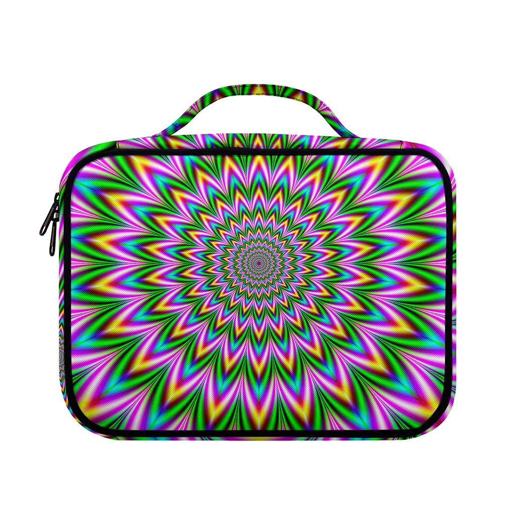 Psychedelic Radiant Optical Illusion Briefcase Bible Bag