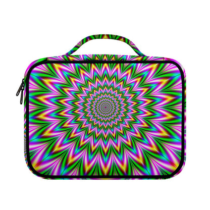 Psychedelic Radiant Optical Illusion Briefcase Bible Bag