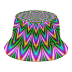 Psychedelic Radiant Optical Illusion Bucket Hat