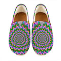 Psychedelic Radiant Optical Illusion Casual Shoes