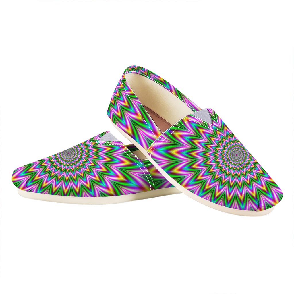 Psychedelic Radiant Optical Illusion Casual Shoes