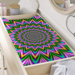 Psychedelic Radiant Optical Illusion Changing Pad Cover