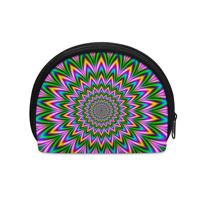 Psychedelic Radiant Optical Illusion Coin Purse
