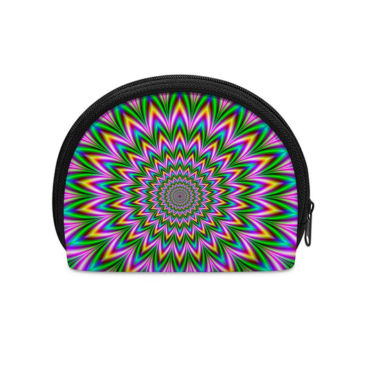 Psychedelic Radiant Optical Illusion Coin Purse