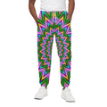 Psychedelic Radiant Optical Illusion Cotton Sweatpants