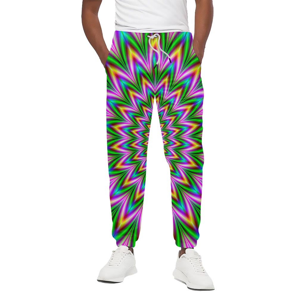 Psychedelic Radiant Optical Illusion Cotton Pants