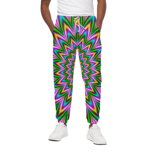 Psychedelic Radiant Optical Illusion Cotton Pants