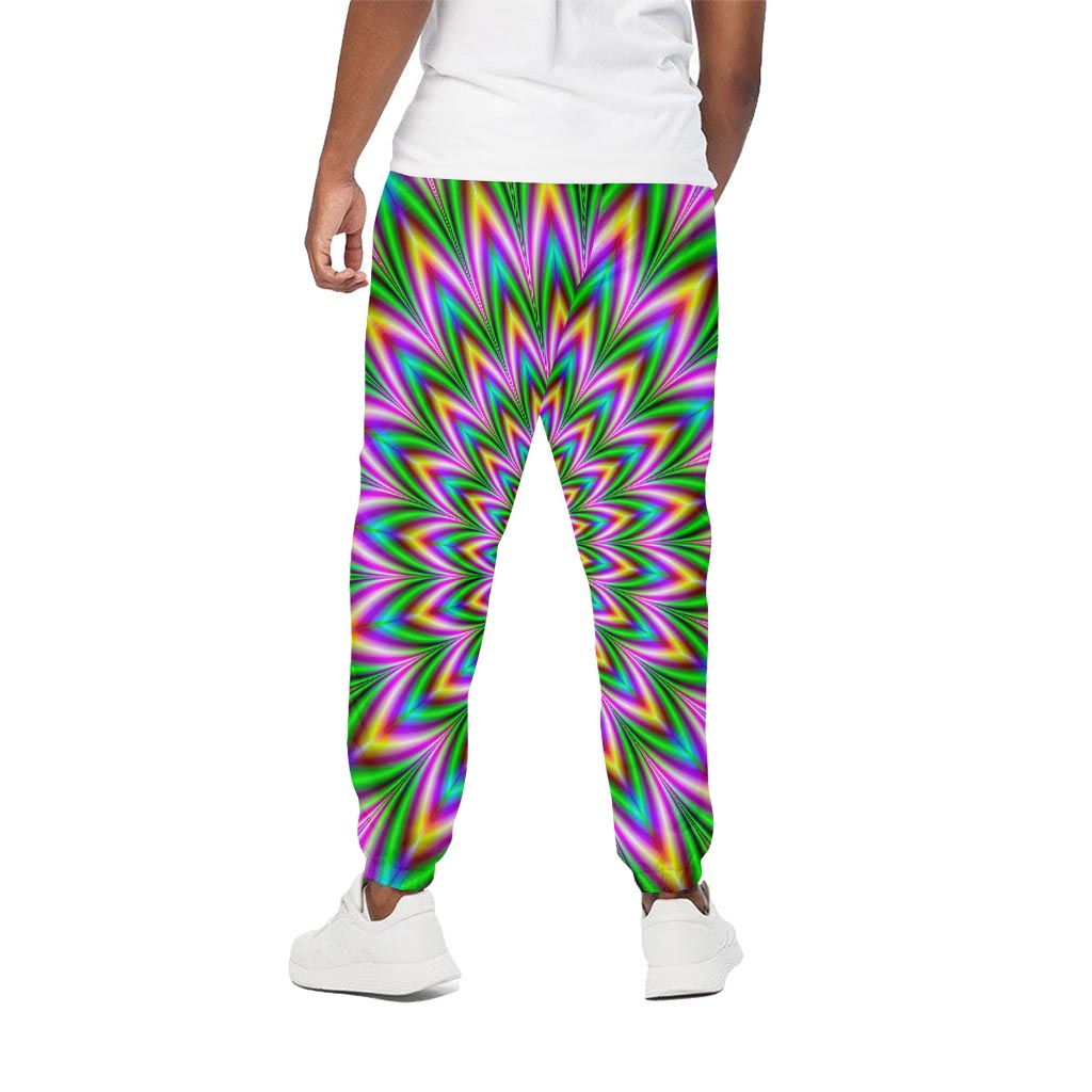 Psychedelic Radiant Optical Illusion Cotton Pants