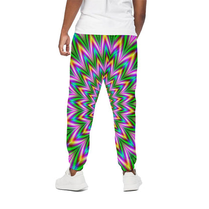 Psychedelic Radiant Optical Illusion Cotton Pants
