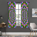 Psychedelic Radiant Optical Illusion Grommet Curtain Panels