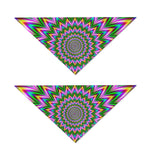 Psychedelic Radiant Optical Illusion Dog Bandana