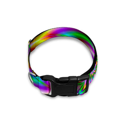 Psychedelic Radiant Optical Illusion Dog Collar