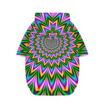Psychedelic Radiant Optical Illusion Dog Zip Up Hoodie