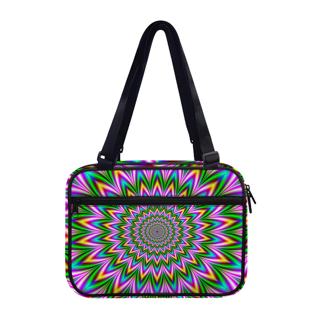 Psychedelic Radiant Optical Illusion Double Strap Bible Bag