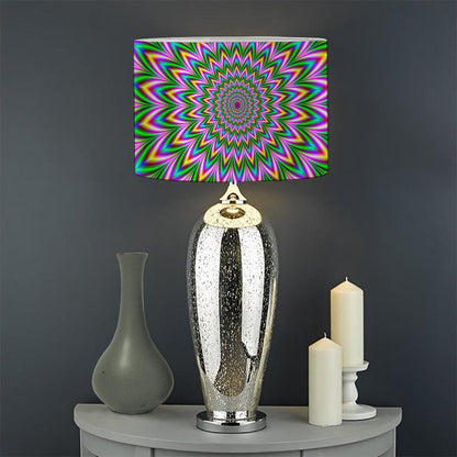 Psychedelic Radiant Optical Illusion Drum Lamp Shade