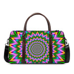 Psychedelic Radiant Optical Illusion Duffle Bag
