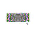 Psychedelic Radiant Optical Illusion Extended Mouse Pad