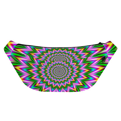 Psychedelic Radiant Optical Illusion Fanny Pack