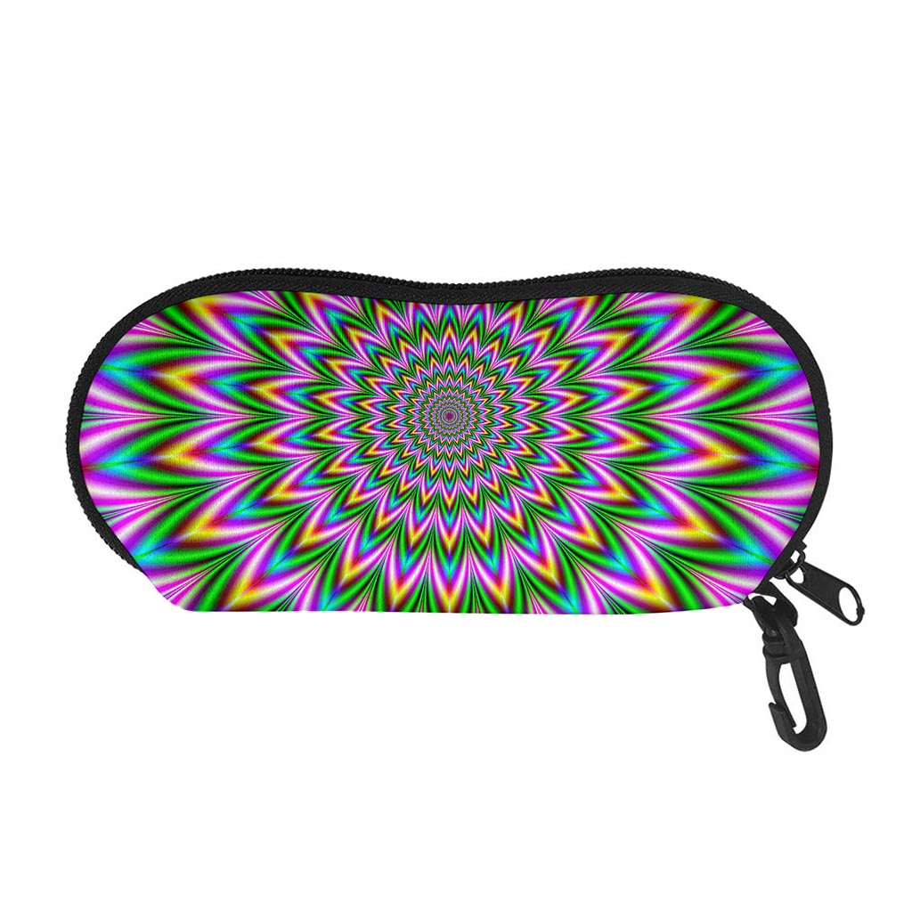 Psychedelic Radiant Optical Illusion Glasses Case