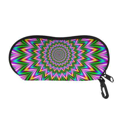 Psychedelic Radiant Optical Illusion Glasses Case