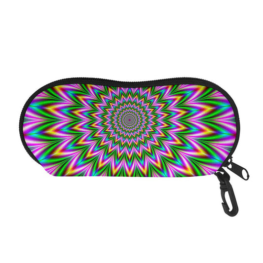 Psychedelic Radiant Optical Illusion Glasses Case