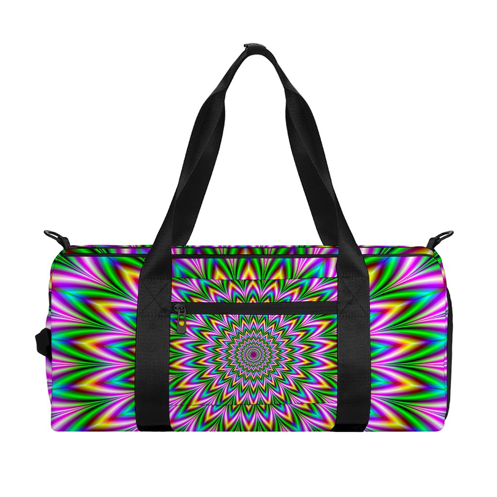 Psychedelic Radiant Optical Illusion Gym Bag