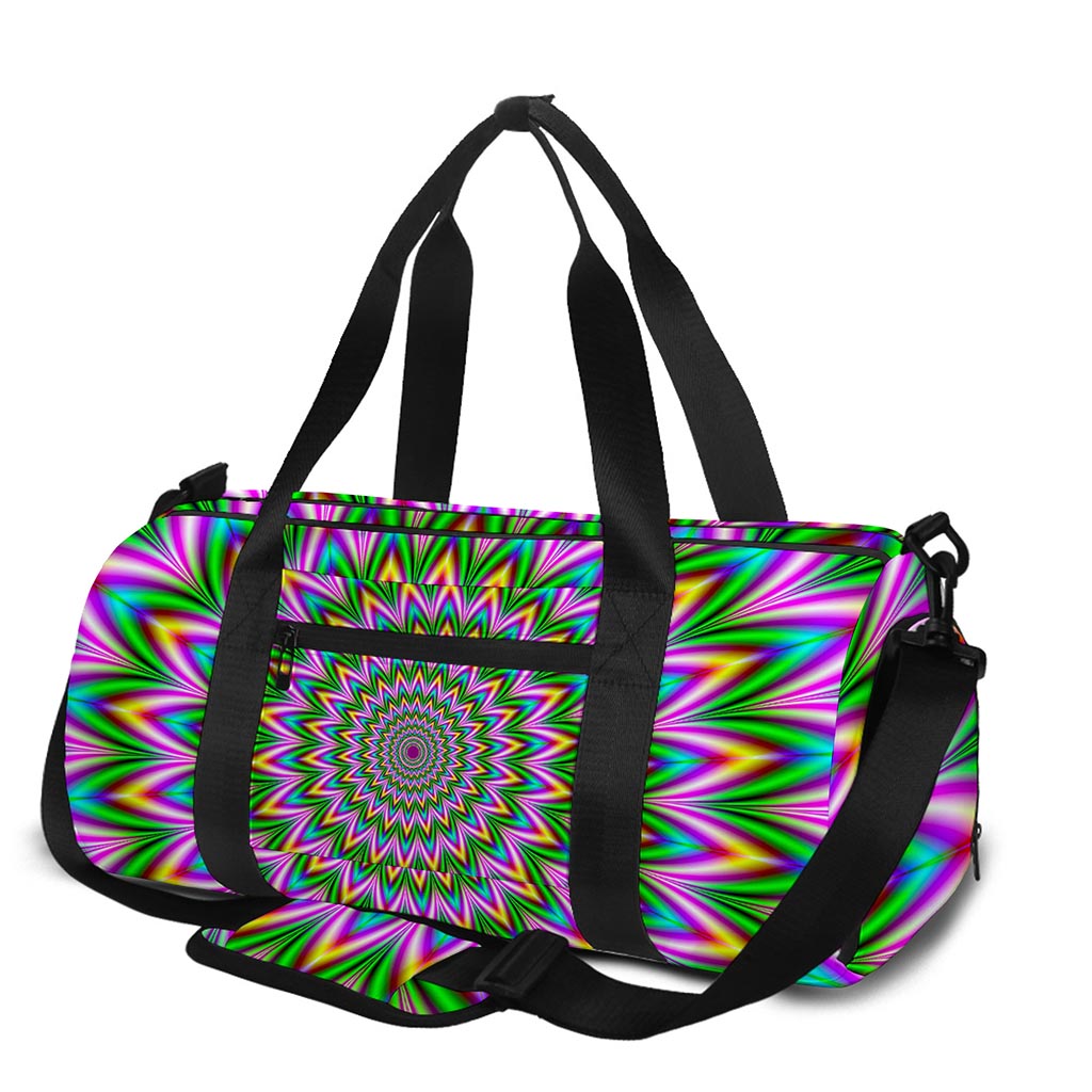 Psychedelic Radiant Optical Illusion Gym Bag