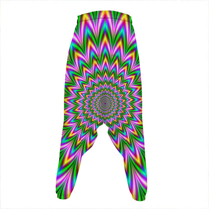 Psychedelic Radiant Optical Illusion Hammer Pants