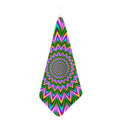 Psychedelic Radiant Optical Illusion Hand Towel