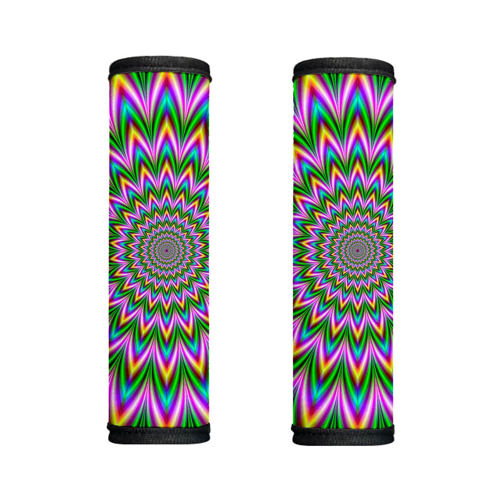 Psychedelic Radiant Optical Illusion Handle Covers