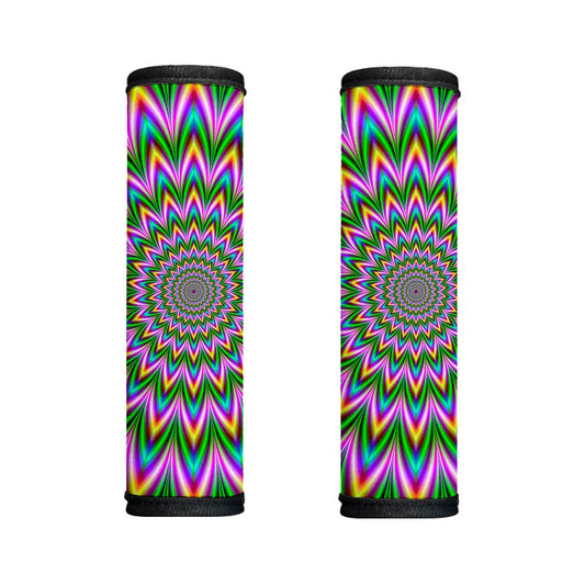 Psychedelic Radiant Optical Illusion Handle Covers