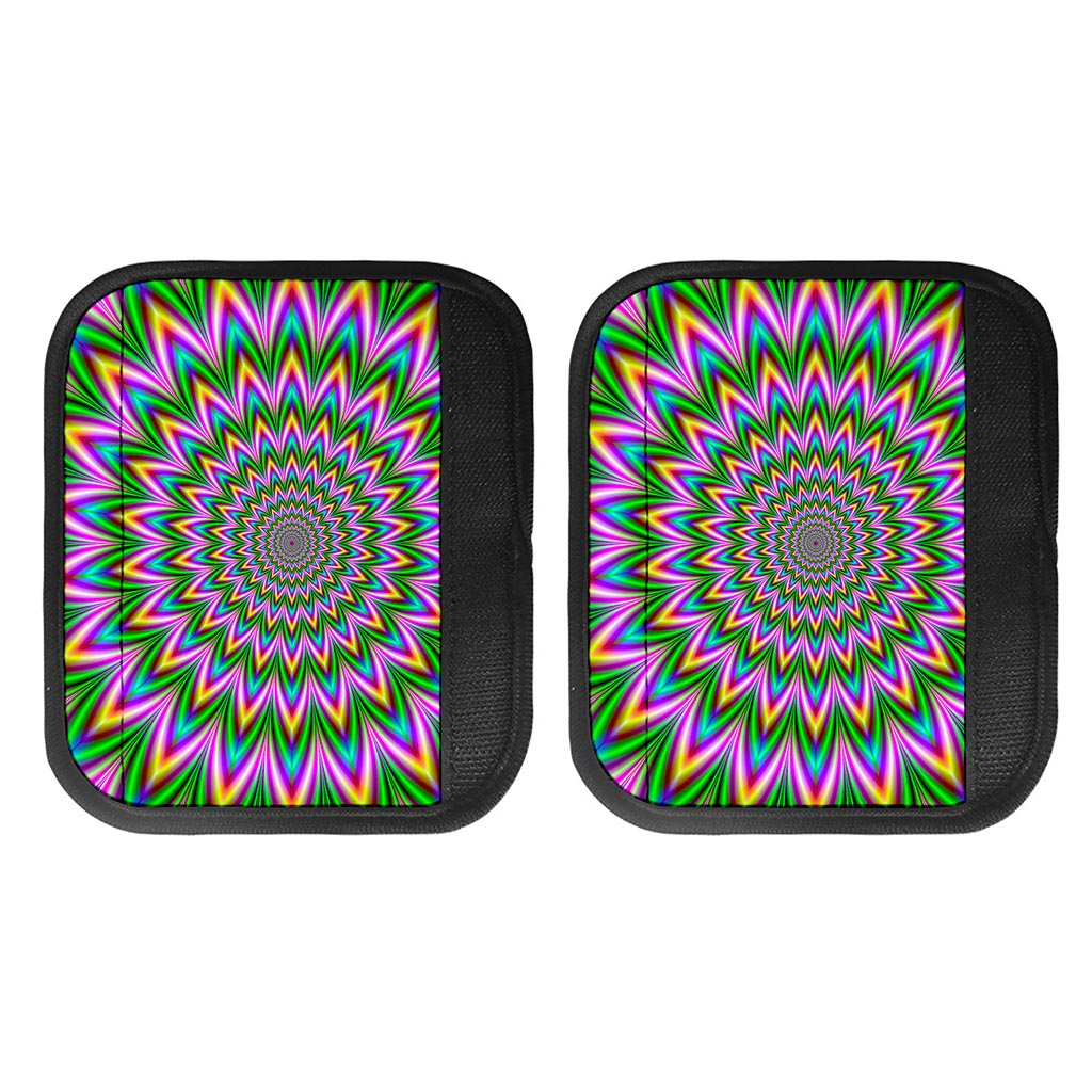Psychedelic Radiant Optical Illusion Handle Covers