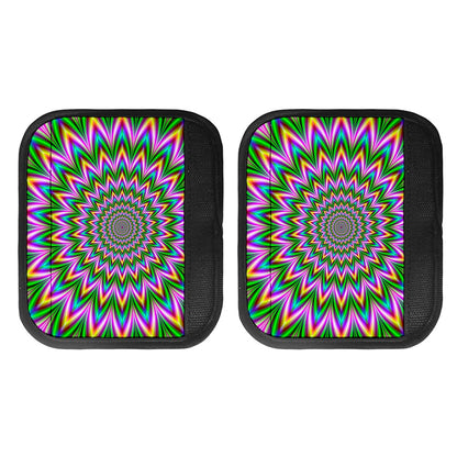Psychedelic Radiant Optical Illusion Handle Covers