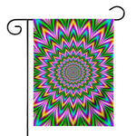 Psychedelic Radiant Optical Illusion House Flag
