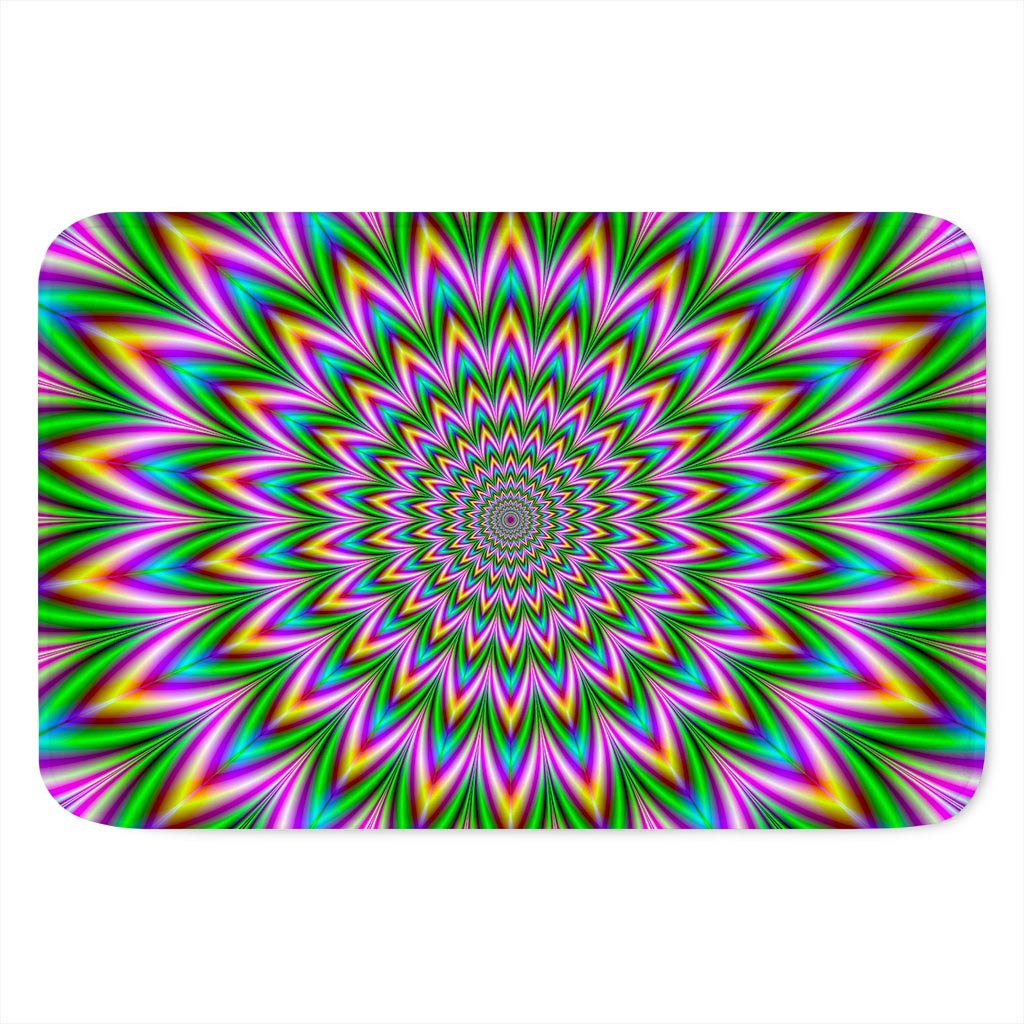 Psychedelic Radiant Optical Illusion Indoor Door Mat