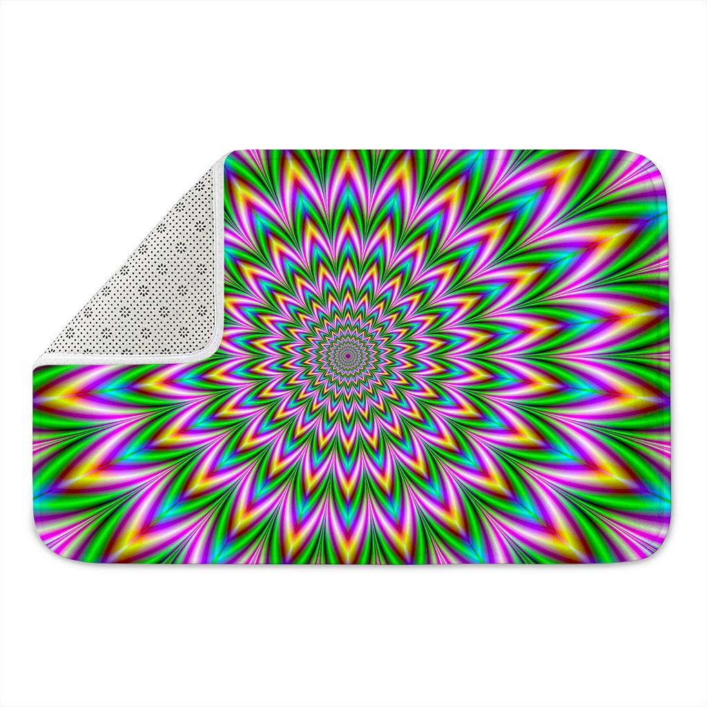 Psychedelic Radiant Optical Illusion Indoor Door Mat