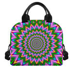 Psychedelic Radiant Optical Illusion Insulated Lunch Bag