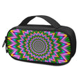 Psychedelic Radiant Optical Illusion Portable Cooler Travel Case