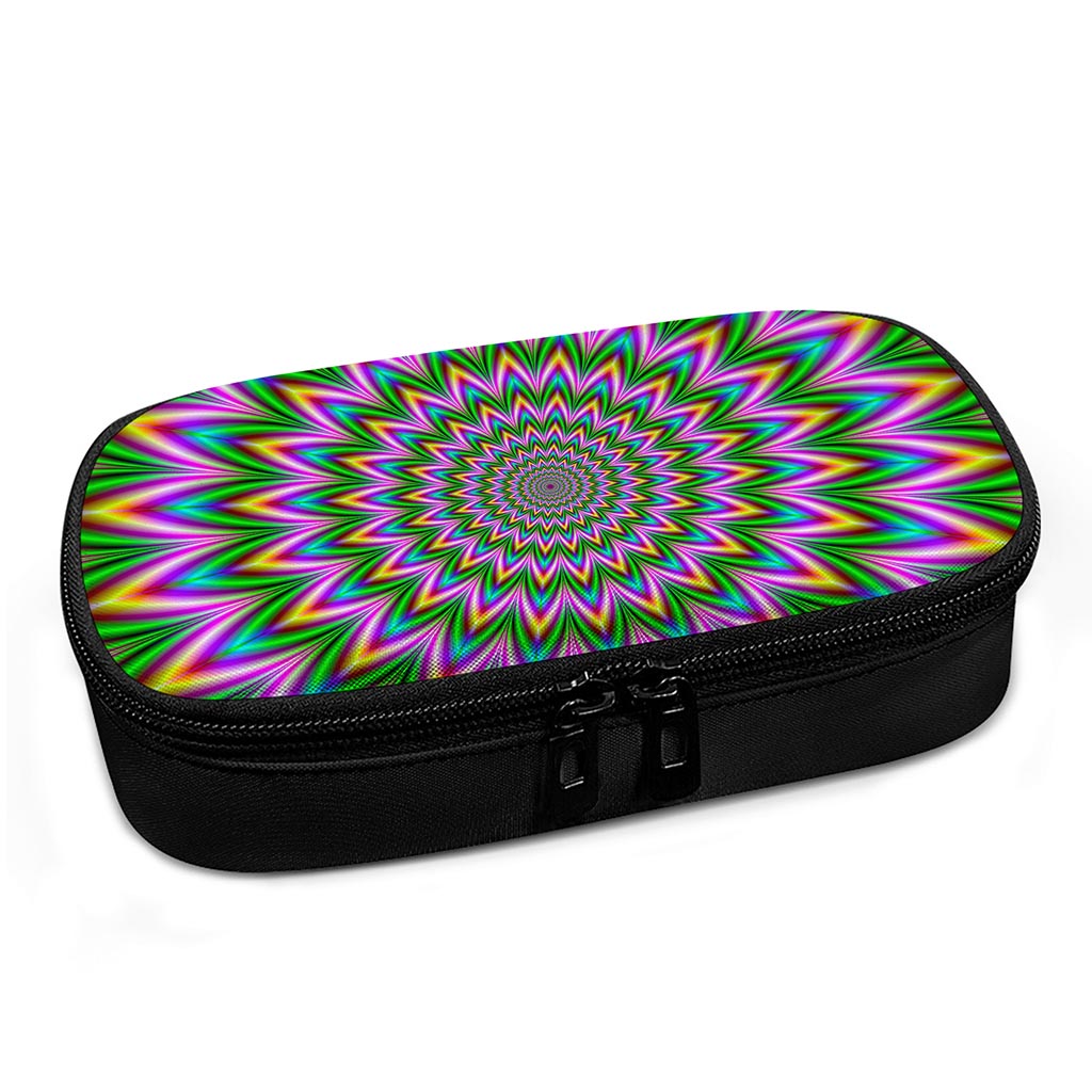 Psychedelic Radiant Optical Illusion Insulin Cooler Travel Case