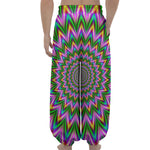 Psychedelic Radiant Optical Illusion Lantern Pants