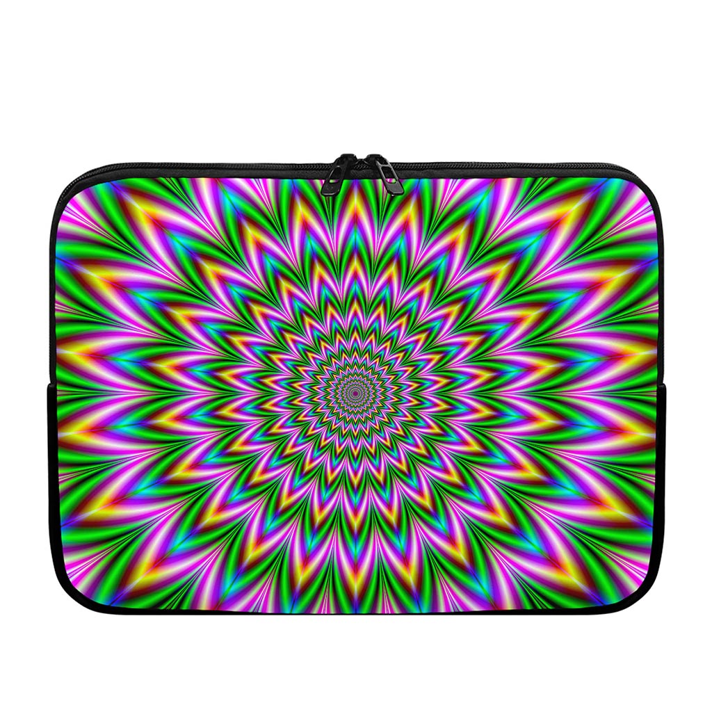 Psychedelic Radiant Optical Illusion Laptop Sleeve