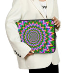 Psychedelic Radiant Optical Illusion Laptop Sleeve