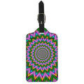 Psychedelic Radiant Optical Illusion Luggage Tag